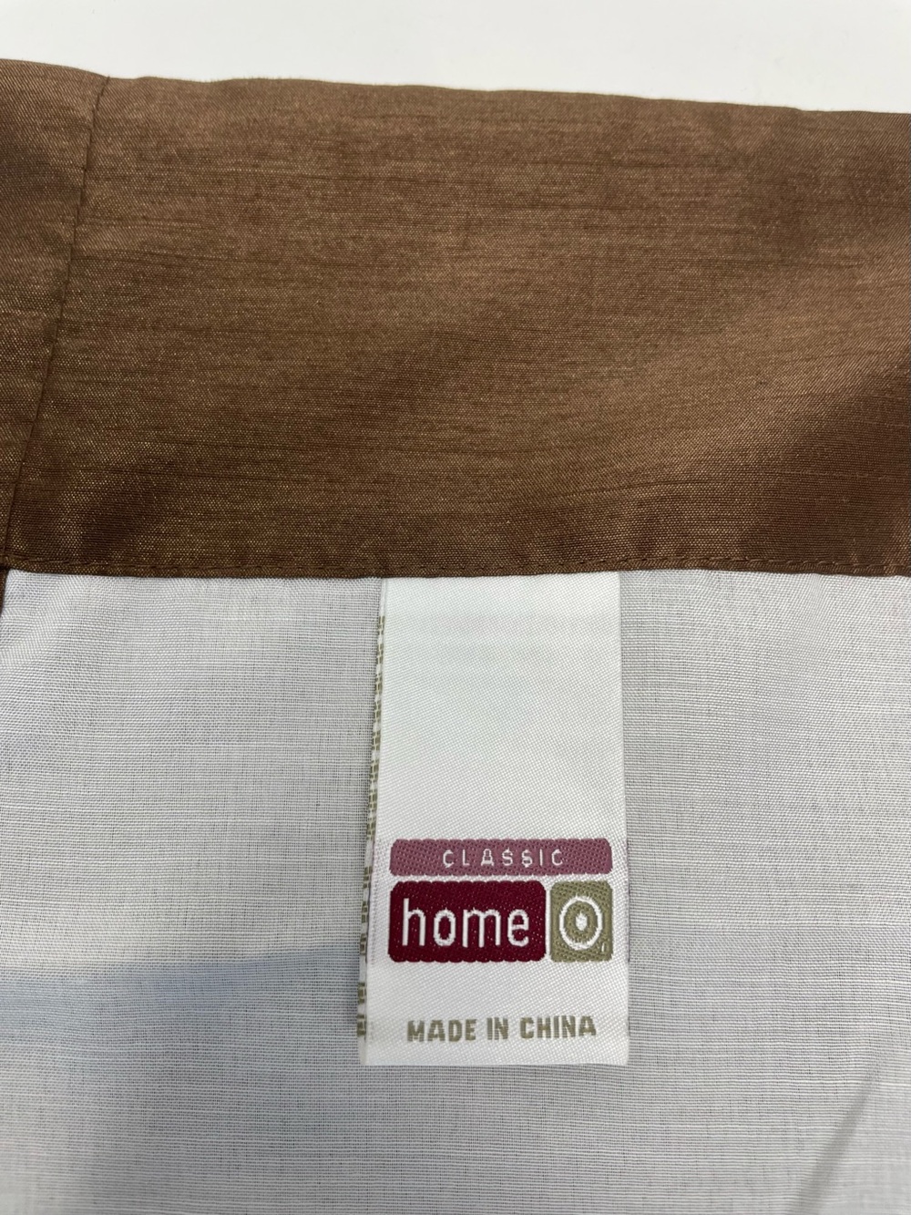 Polyester Brown Curtain Set - Picture 3 of 3